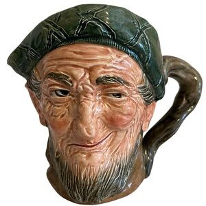 Royal Doulton "Auld Mac" Bang Went Six Pence Large Toby Mug